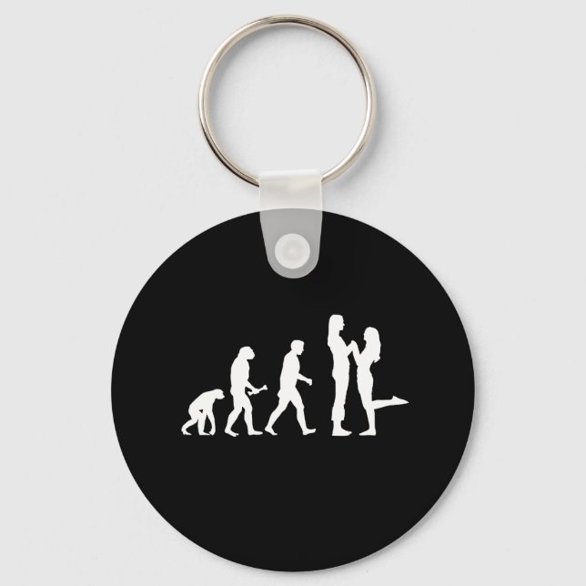 Lesbian Marriage Evolution - Key Ring (Front)