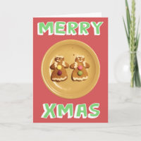 Lesbian "Merry Xmas" Card (with message)