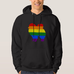 Lesbian Mum Pomeranian Rainbow Lgbt Flag 122 Hoodie