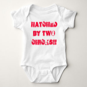 Lesbian Mums Baby Grow. Hatched by two Chicks!! Baby Bodysuit