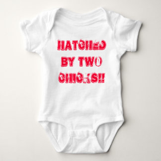 Lesbian Mums Baby Grow. Hatched by two Chicks!! Baby Bodysuit