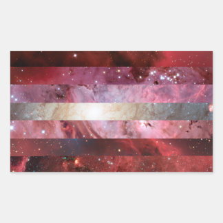 Lesbian nebula flag stickers