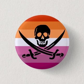 Lesbian Pirate Pride Flag Button
