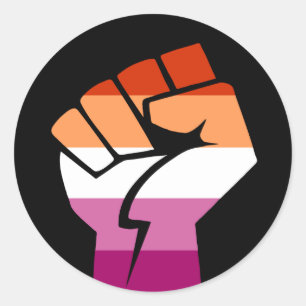 Lesbian Power Classic Round Sticker