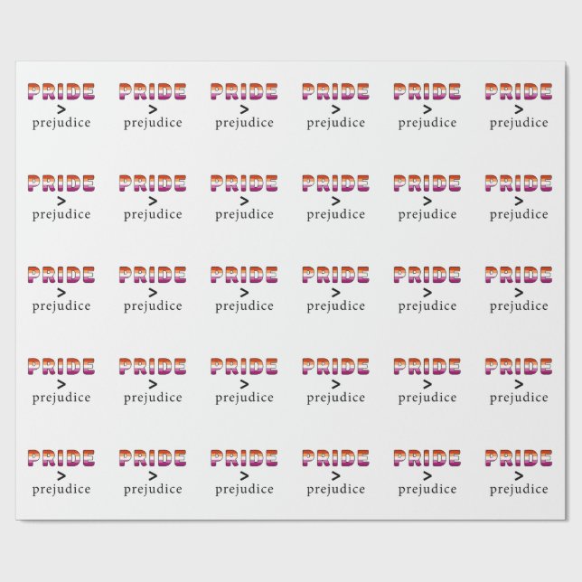 Lesbian Pride and Prejudice  Wrapping Paper (Flat)