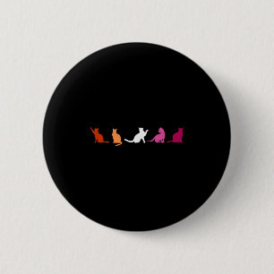 Lesbian Pride Cats, Cute Wlw Lgbtq, Subtle Lgbt Fe 6 Cm Round Badge