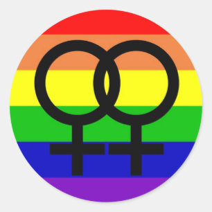 Lesbian Pride Classic Round Sticker