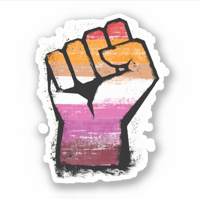 Lesbian Pride Fist (Front)