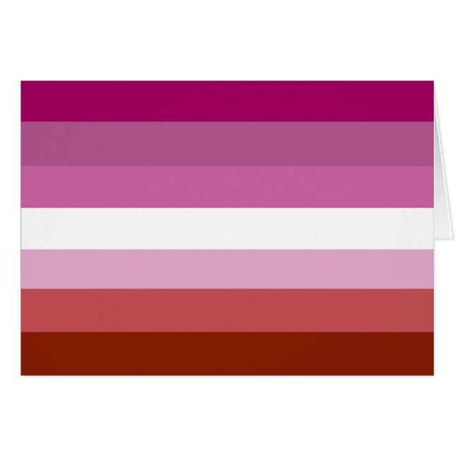 Lesbian pride flag (Front Horizontal)