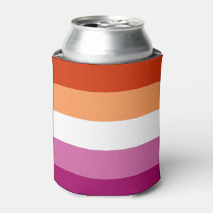 Lesbian Pride Flag (5 Stripes) Can Cooler