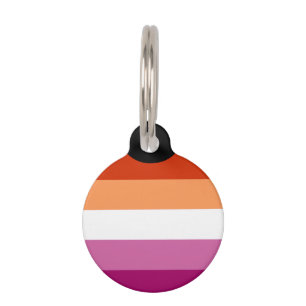 Lesbian Pride Flag (5 Stripes) Pet Tag