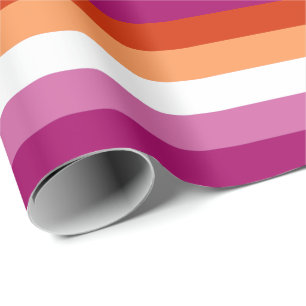 Lesbian Pride Flag (5 Stripes) Wrapping Paper