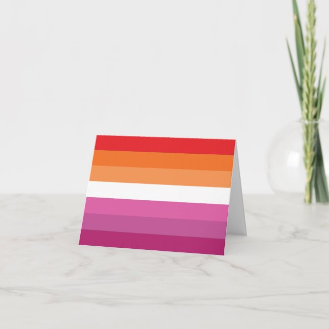 Lesbian Pride Flag Announcement (Front)