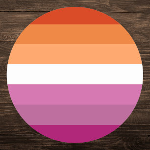 Lesbian Pride Flag Classic Round Sticker