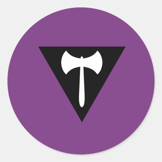Lesbian Pride Flag Classic Round Sticker (Front)