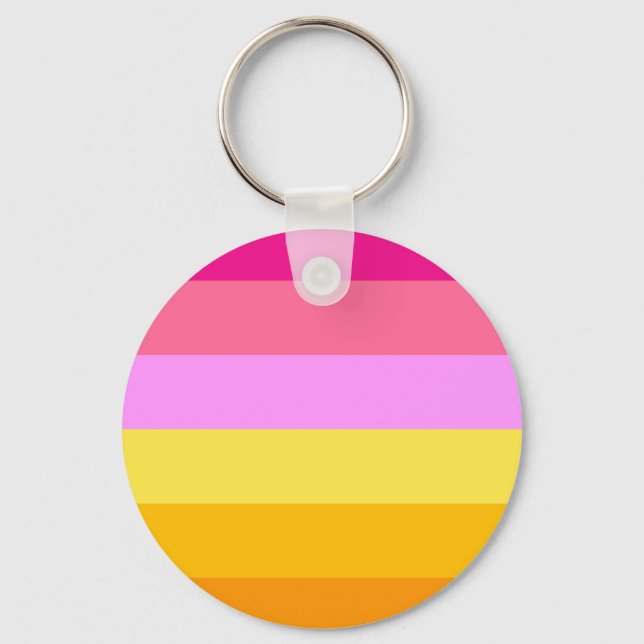 Lesbian Pride Flag (Dawn) Key Ring (Front)