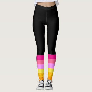 Lesbian Pride Flag (Dawn) Leggings