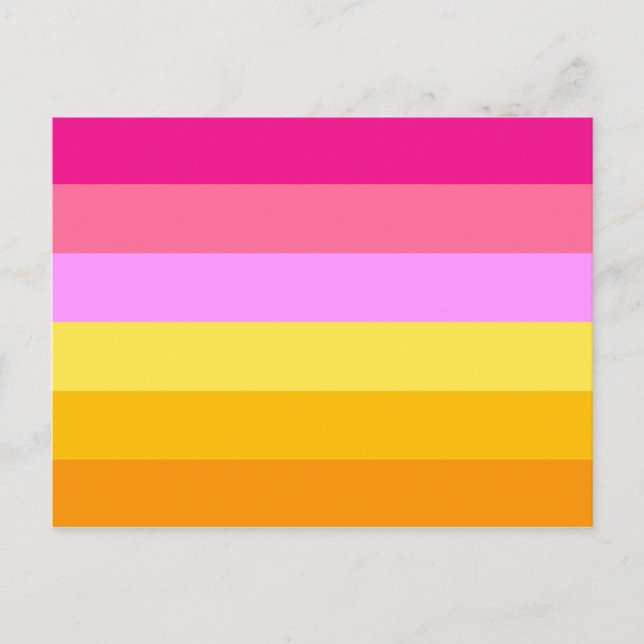 Lesbian Pride Flag (Dawn) Postcard (Front)