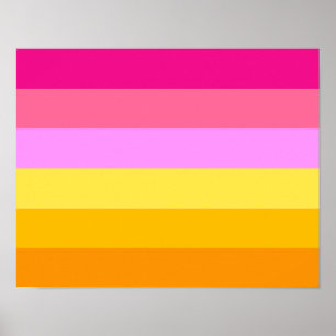 Lesbian Pride Flag (Dawn) Poster