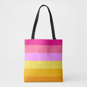 Lesbian Pride Flag (Dawn) Tote Bag