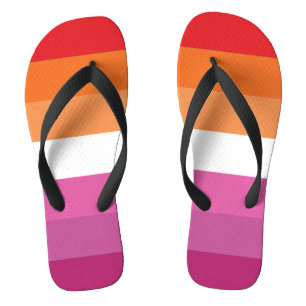 Lesbian Pride Flag Jandals