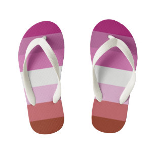 Lesbian Pride Flag Kid's Jandals