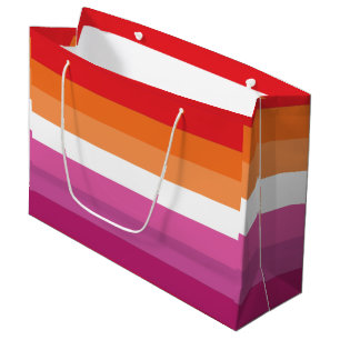 Lesbian Pride Flag Large Gift Bag