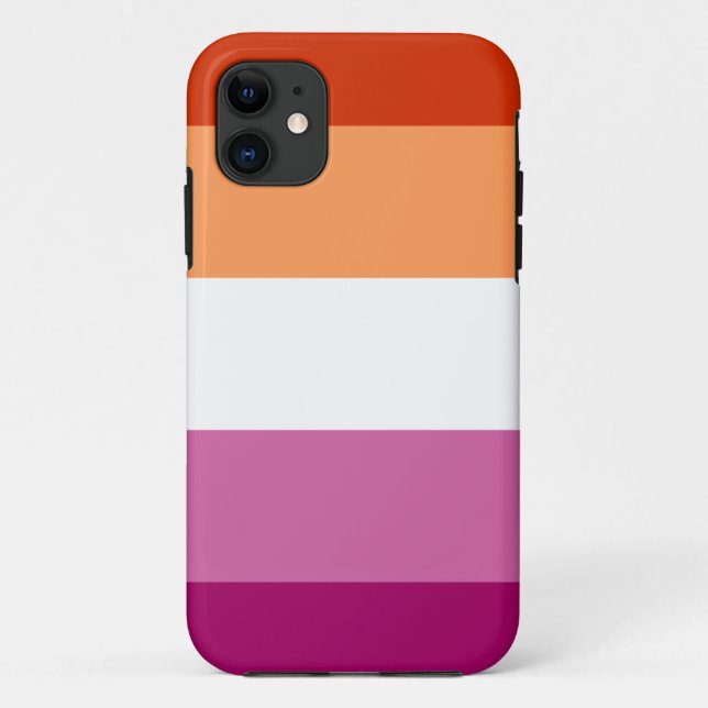 Lesbian Pride Flag LGBTQ Case-Mate iPhone Case (Back)