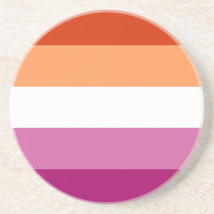 Lesbian Pride Flag LGBTQ Coaster