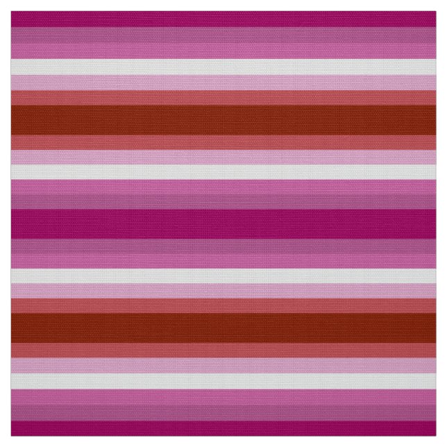 Lesbian Pride Flag LGBTQ Fabric (Swatch)