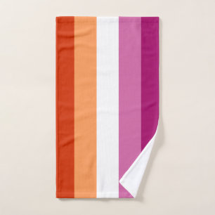 Lesbian Pride Flag LGBTQ Hand Towel