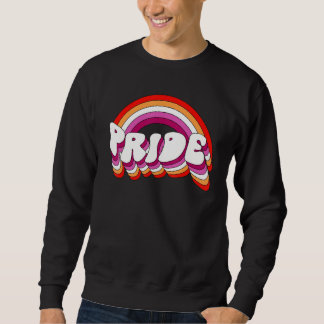 Lesbian Pride Flag LGBTQ Love is Love Gay Rainbow  Sweatshirt
