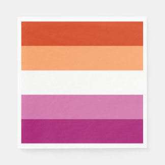Lesbian Pride Flag LGBTQ Napkin
