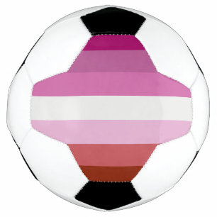 Lesbian Pride Flag LGBTQ Soccer Ball