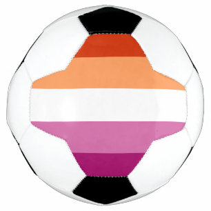 Lesbian Pride Flag LGBTQ Soccer Ball