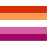 Lesbian Pride Flag LGBTQ Standing Photo Sculpture<br><div class="desc">Lesbian Pride Flag. Wonderful LGBTQ pride flag for lesbian community. Visit our store to find more great LGBTQ pride flags and LGBTQ gift ideas.</div>