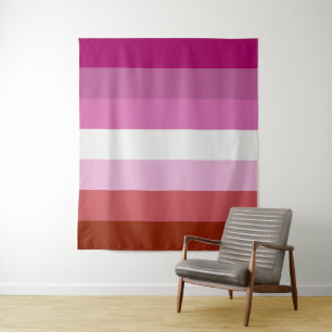 Lesbian Pride Flag LGBTQ Tapestry