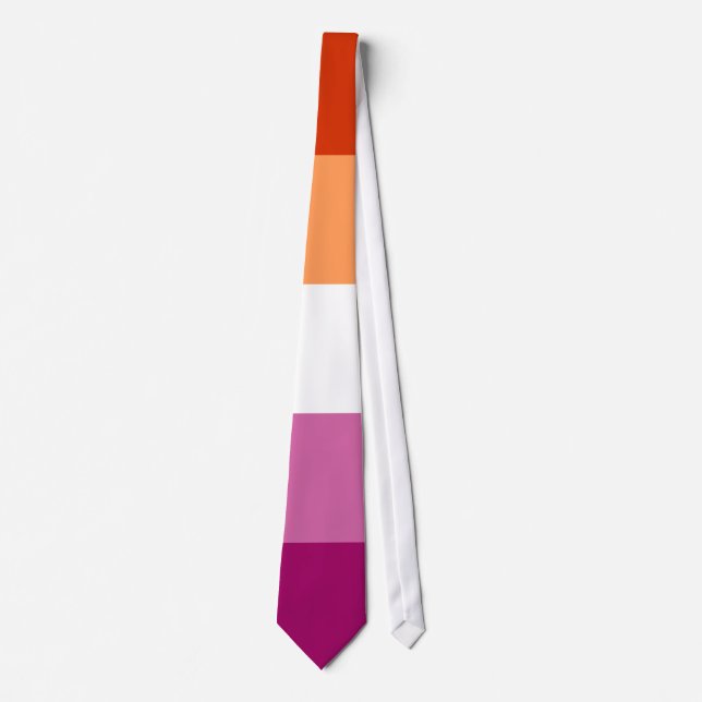 Lesbian Pride Flag LGBTQ Tie (Front)