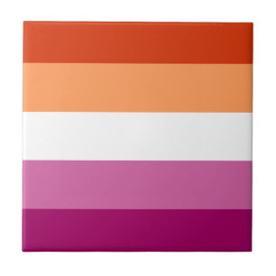 Lesbian Pride Flag LGBTQ Tile