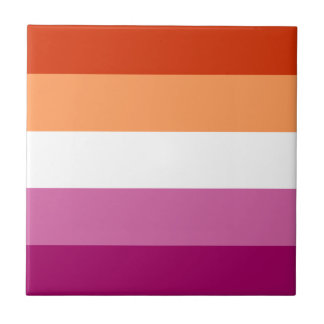 Lesbian Pride Flag LGBTQ Tile