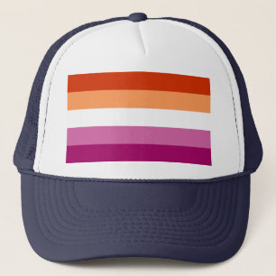 Lesbian Pride Flag LGBTQ Trucker Hat