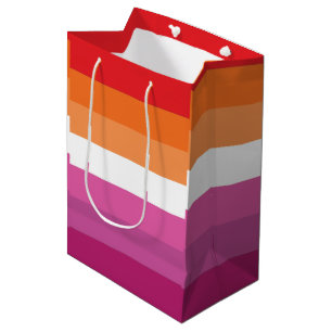 Lesbian Pride Flag Medium Gift Bag
