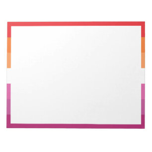 Lesbian Pride Flag Notepad