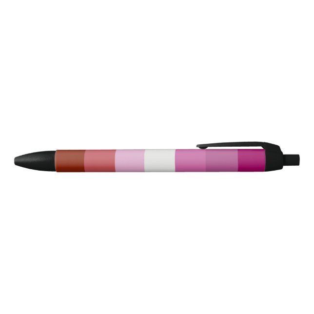 Lesbian Pride Flag (Origin) Black Ink Pen (Top)