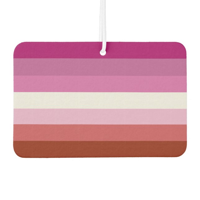 Lesbian Pride Flag (Origin) Car Air Freshener (Front)