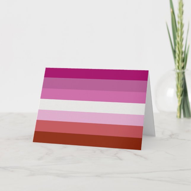 Lesbian Pride Flag (Origin) Card (Front)