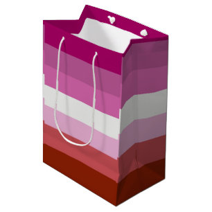 Lesbian Pride Flag (Origin) Medium Gift Bag