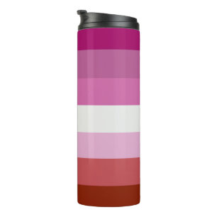 Lesbian Pride Flag (Origin) Thermal Tumbler
