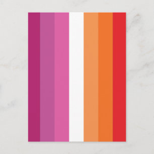 Lesbian Pride Flag Postcard