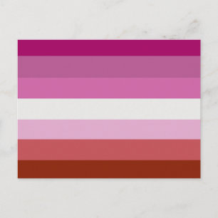 Lesbian Pride Flag Postcard